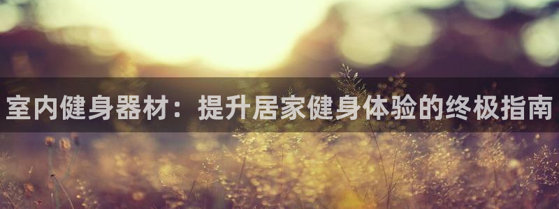 富联娱乐平台开户要钱吗：室内健身器材：提升居家健身体